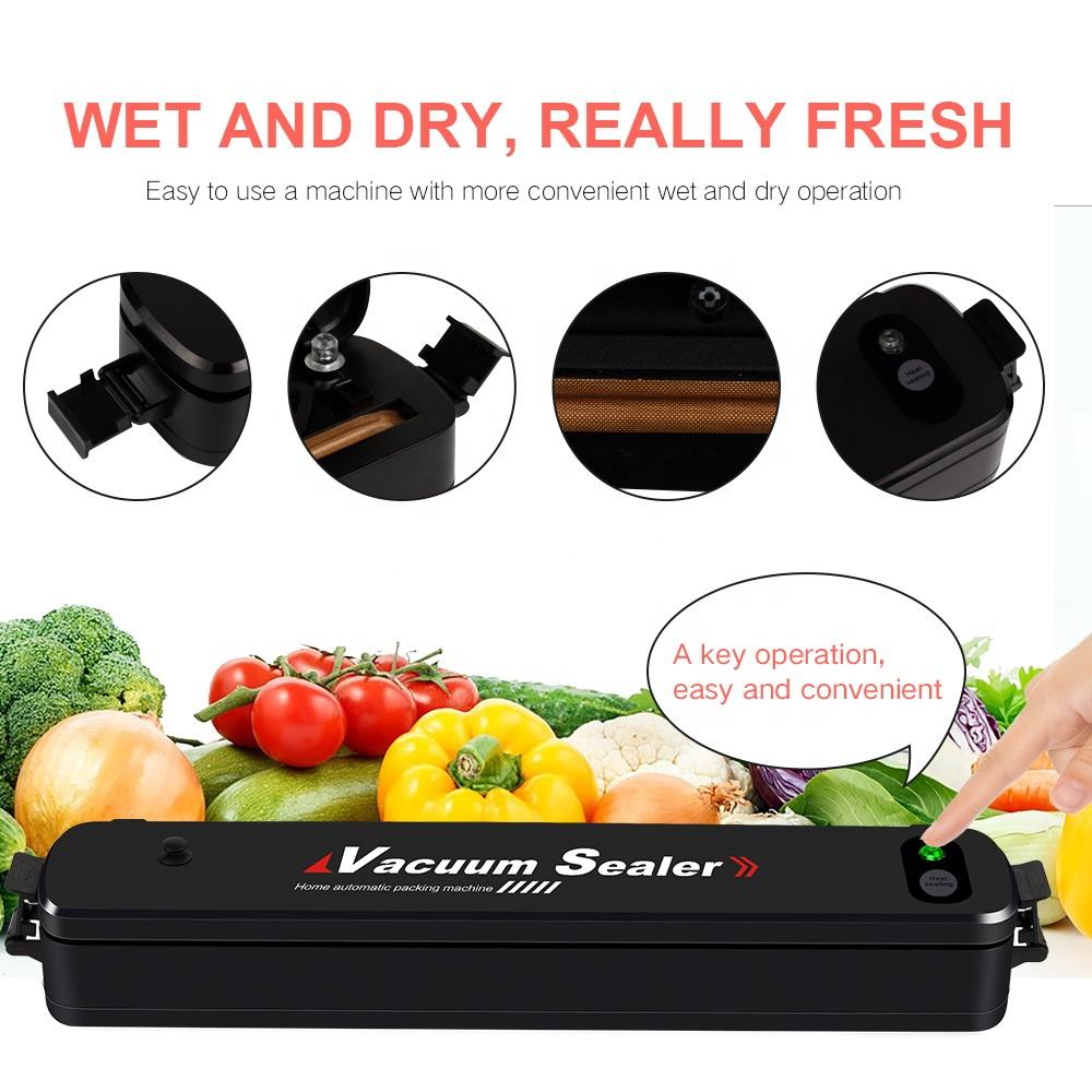 3 in 1 Vacuum Food Sealer Machine Automatic Manual Vacuum Sealer Dry/Wet Of 4 Bags - TruVexa