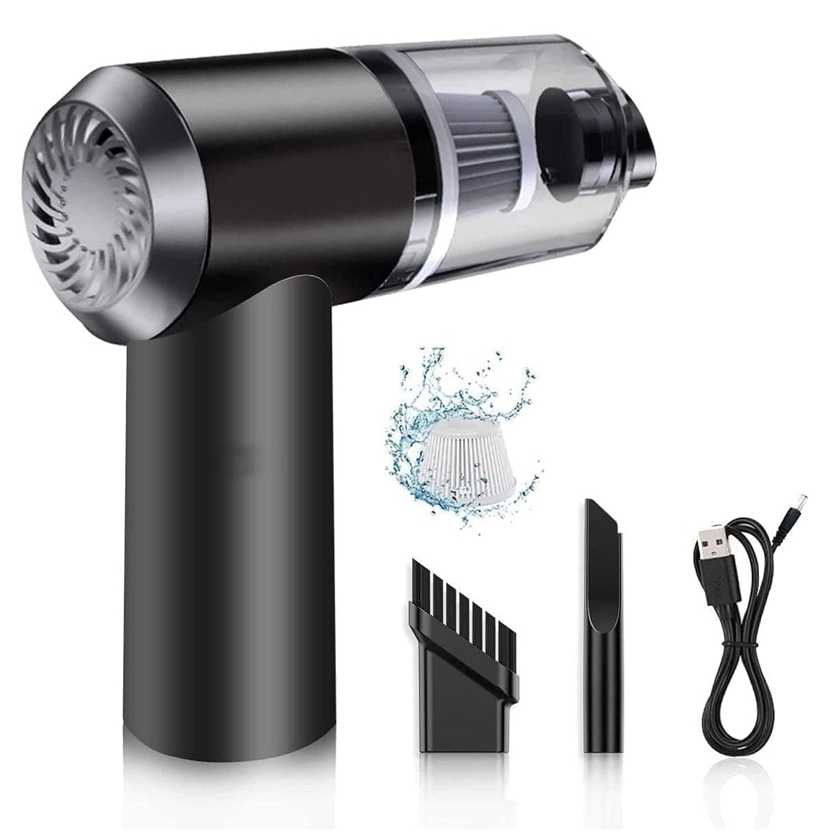 3IN1 Portable Car Vacuum Cleaner with Blower, USB Rechargeable Wireless Handheld - TruVexa