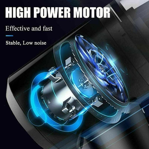 3IN1 Portable Car Vacuum Cleaner with Blower, USB Rechargeable Wireless Handheld - TruVexa