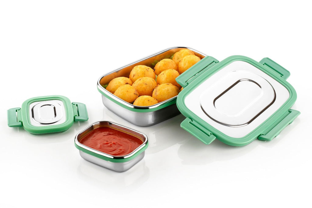 Airtight Stainless Steel Tiffin for School, Office & Picnic - TruVexa