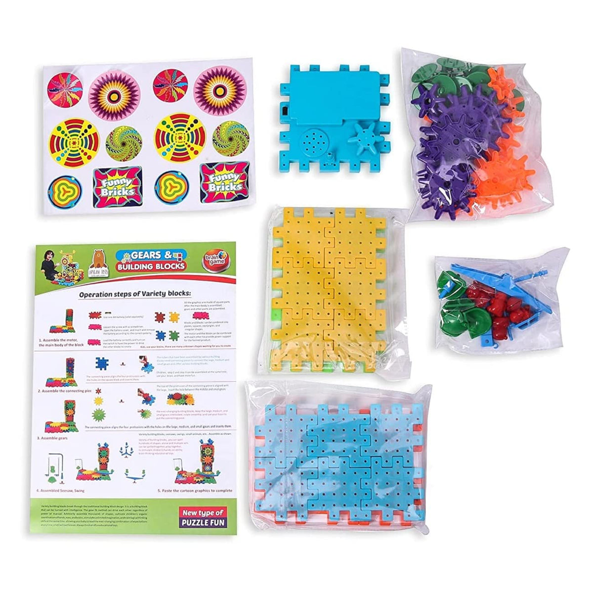Building Block Kit-Gear Box Educational Toy for Kids - TruVexa
