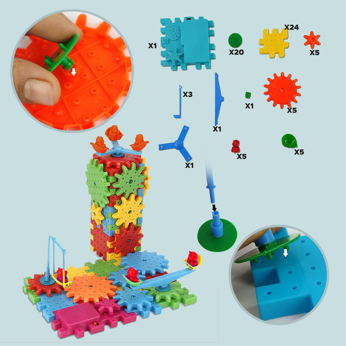 Building Block Kit-Gear Box Educational Toy for Kids - TruVexa