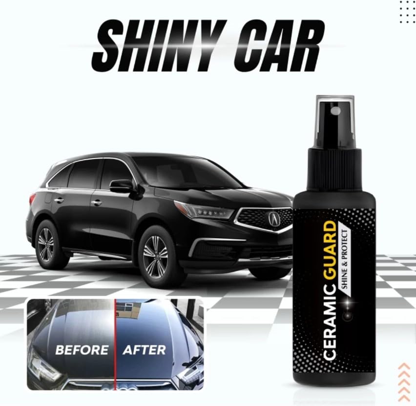 Ceramic Spray Guard for Car- Hydrophobic Spray with Extreme Gloss - TruVexa