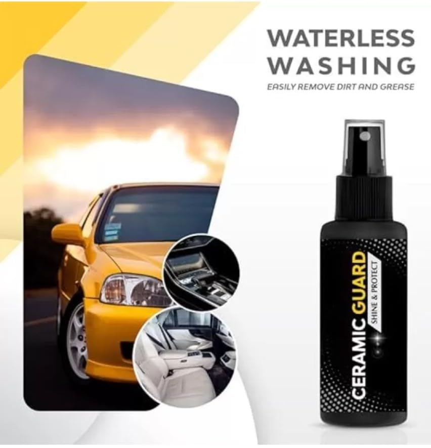 Ceramic Spray Guard for Car- Hydrophobic Spray with Extreme Gloss - TruVexa