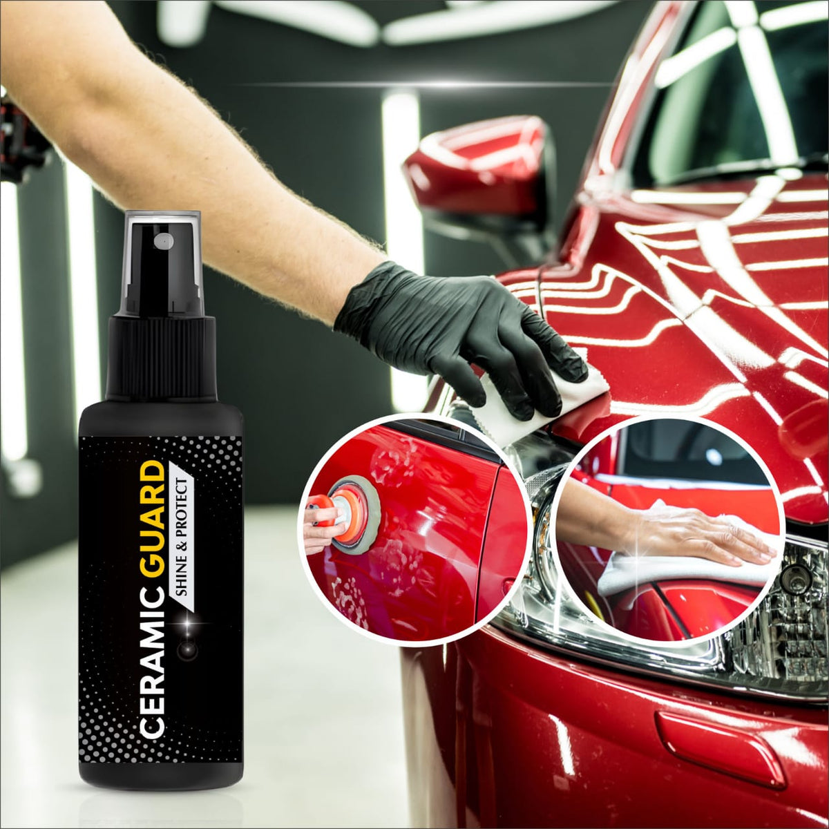 Ceramic Spray Guard for Car- Hydrophobic Spray with Extreme Gloss - TruVexa