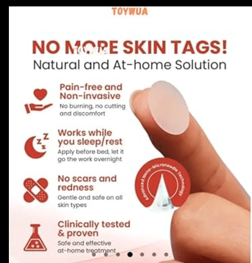 DermaSmooth Skin Tag Remover Patch (Pack of 2) - TruVexa