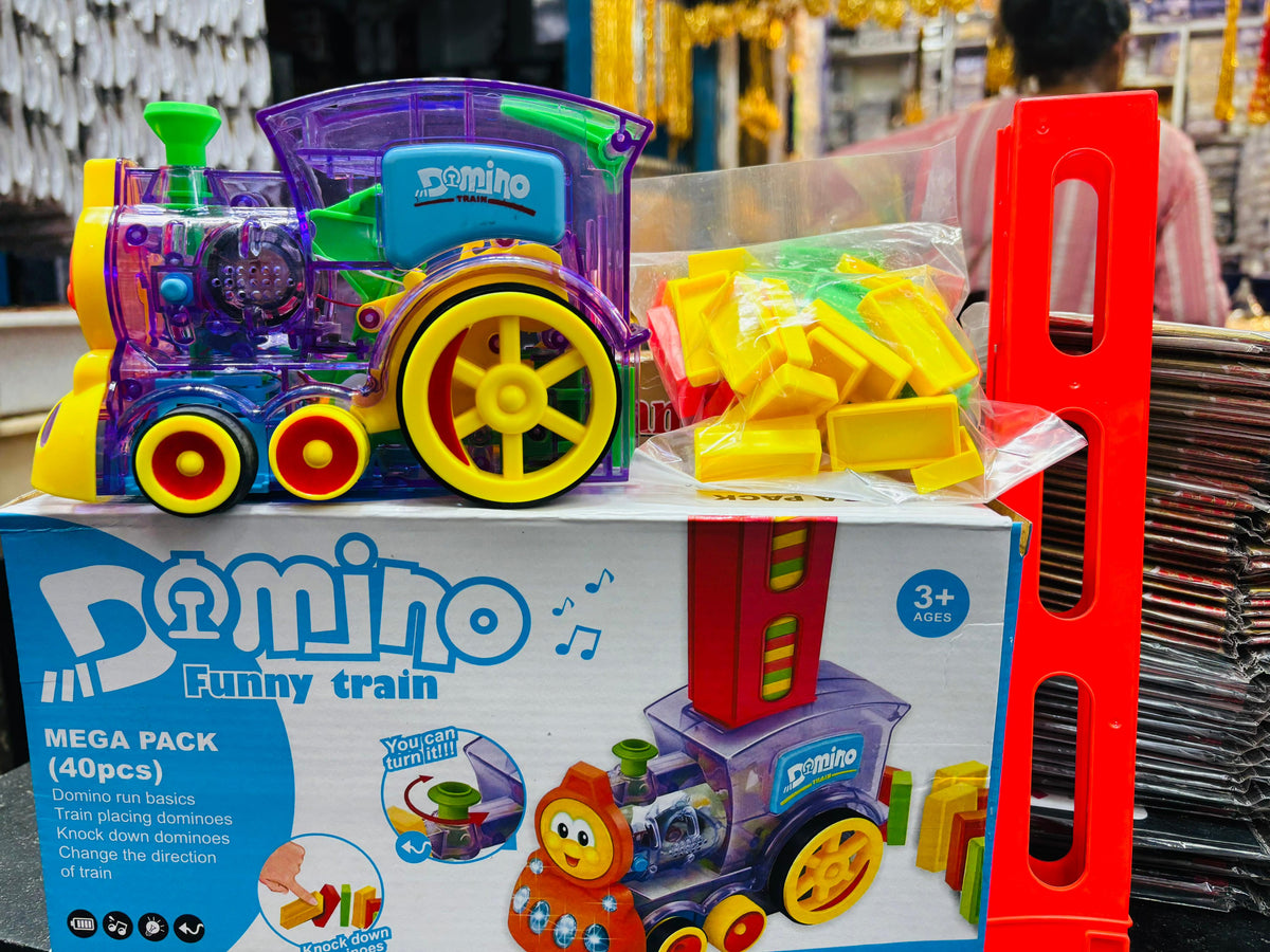 Domino Rally Train Model with Lights and Sounds - TruVexa