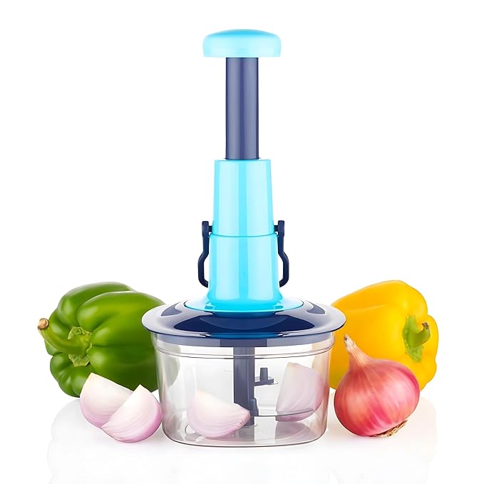 Hand-press vegetable and fruit chopper - TruVexa