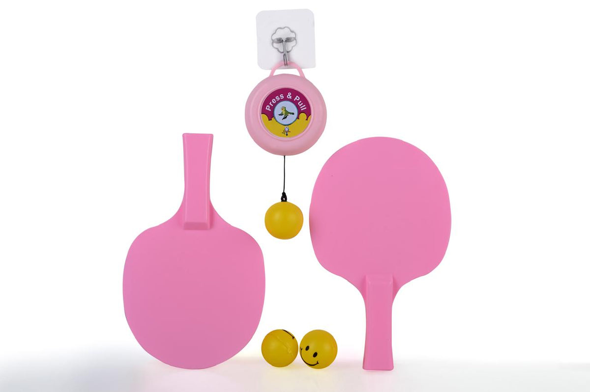 Hanging Table Tennis Trainer 3 Ping Pong Ball & 1 Pair Self Training Gaming Set Tennis Kit - TruVexa