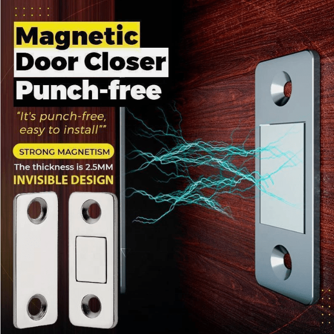 Magnetic Cabinet Catches Door Closer(Pack of 4) - TruVexa
