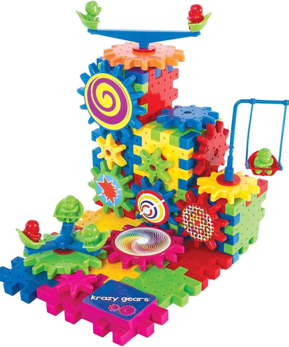 Miracle Motorized Spinning Rotating Gear Blocks for STEM & Montessori Learning - TruVexa