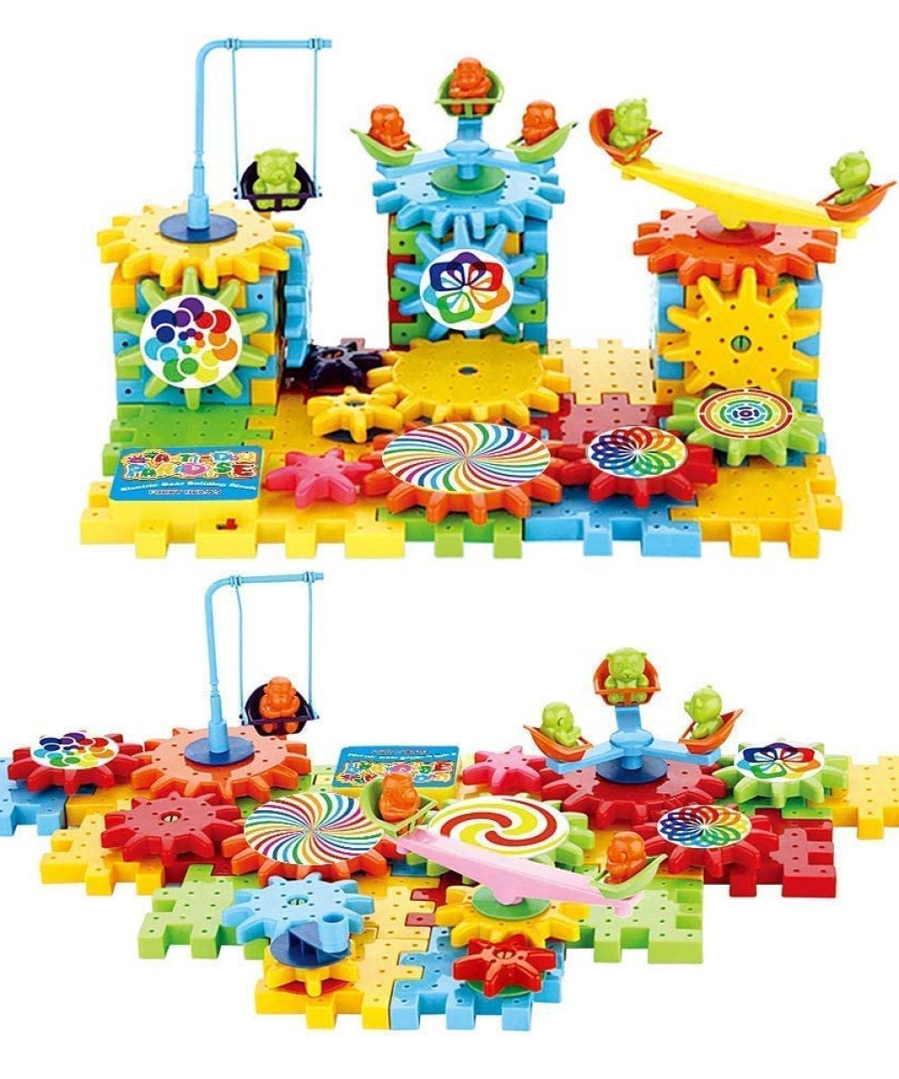 Miracle Motorized Spinning Rotating Gear Blocks for STEM & Montessori Learning - TruVexa