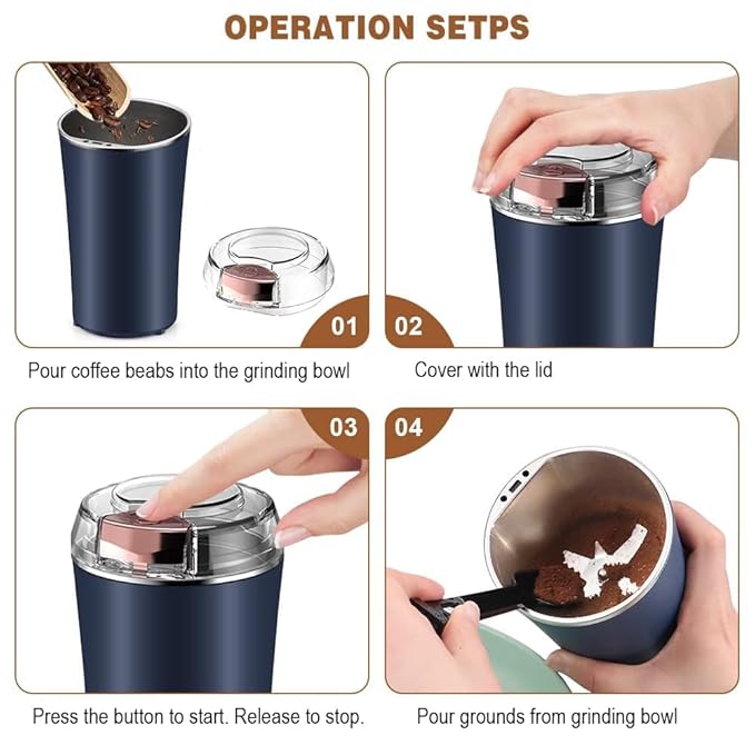 Multifunctional Electric Coffee Grinder - TruVexa