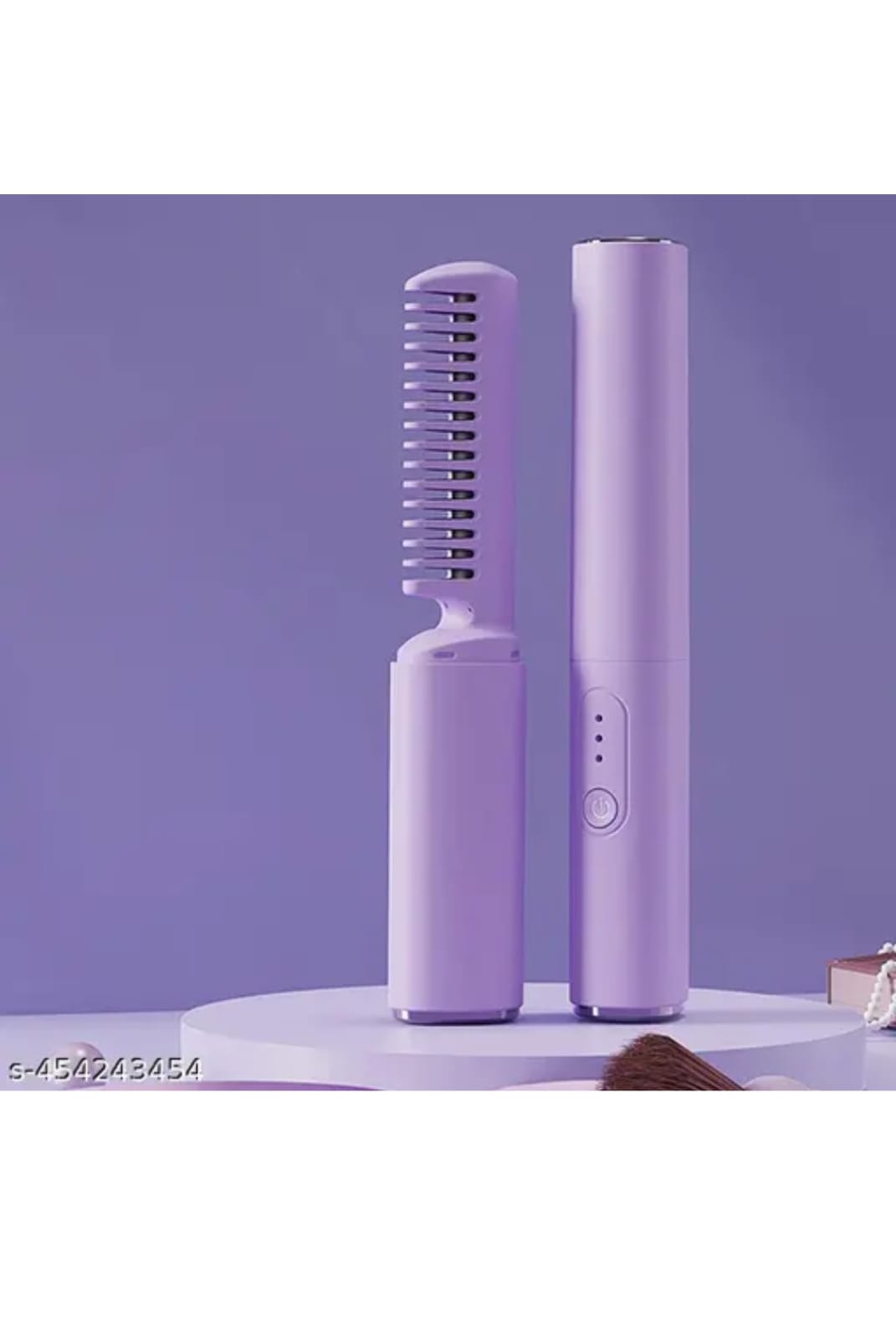 Rechargeable Hot Comb Hair Straightener - TruVexa
