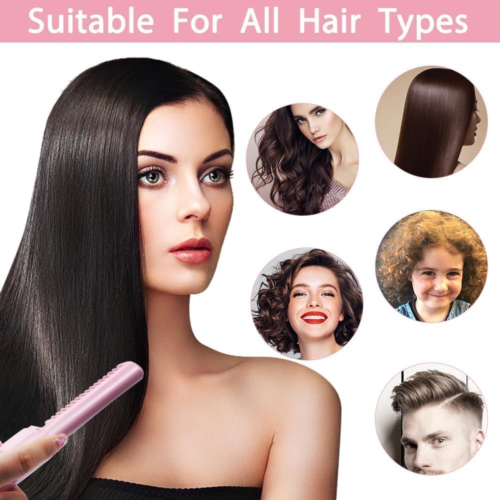 Rechargeable Hot Comb Hair Straightener - TruVexa