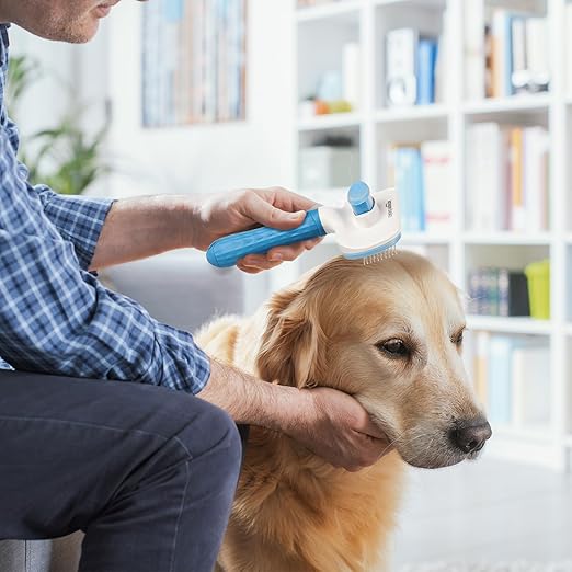 Self-Cleaning Slicker Pet Grooming Brush - TruVexa