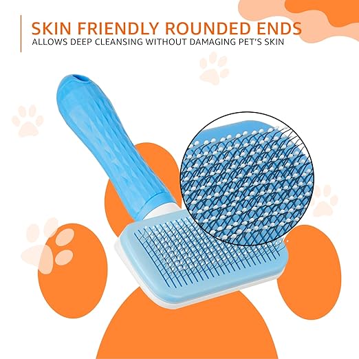 Self-Cleaning Slicker Pet Grooming Brush - TruVexa