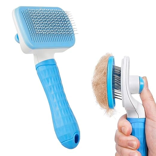 Self-Cleaning Slicker Pet Grooming Brush - TruVexa