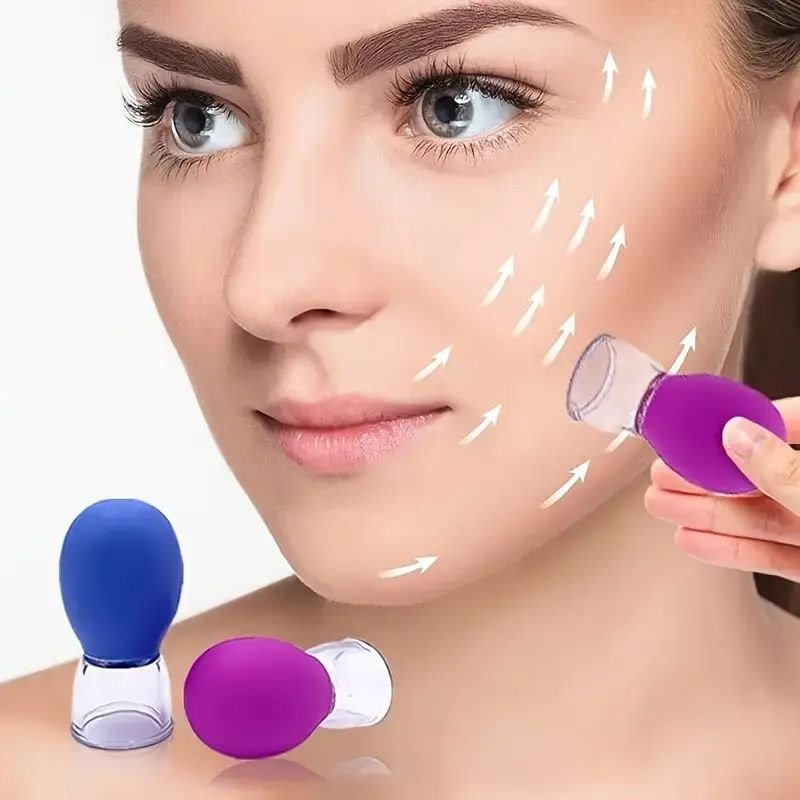 Silicone facial cupping cups (Pack of 2) - TruVexa