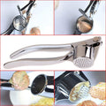 Stainless Steel Heavy Duty Home Kitchen Garlic Press Crusher Squeezer Presser Masher Mincer Hand Tool - TruVexa