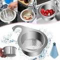 Stainless Steel Swan Sink Strainer Basket(Pack of 1) - TruVexa