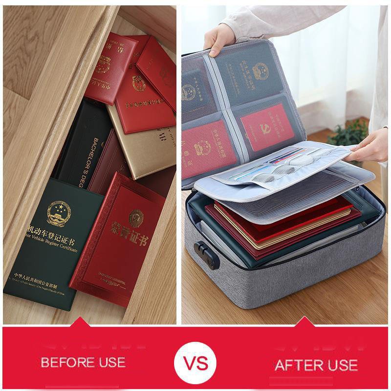 Waterproof Portable Document Storage Bag Travel Organizer - TruVexa
