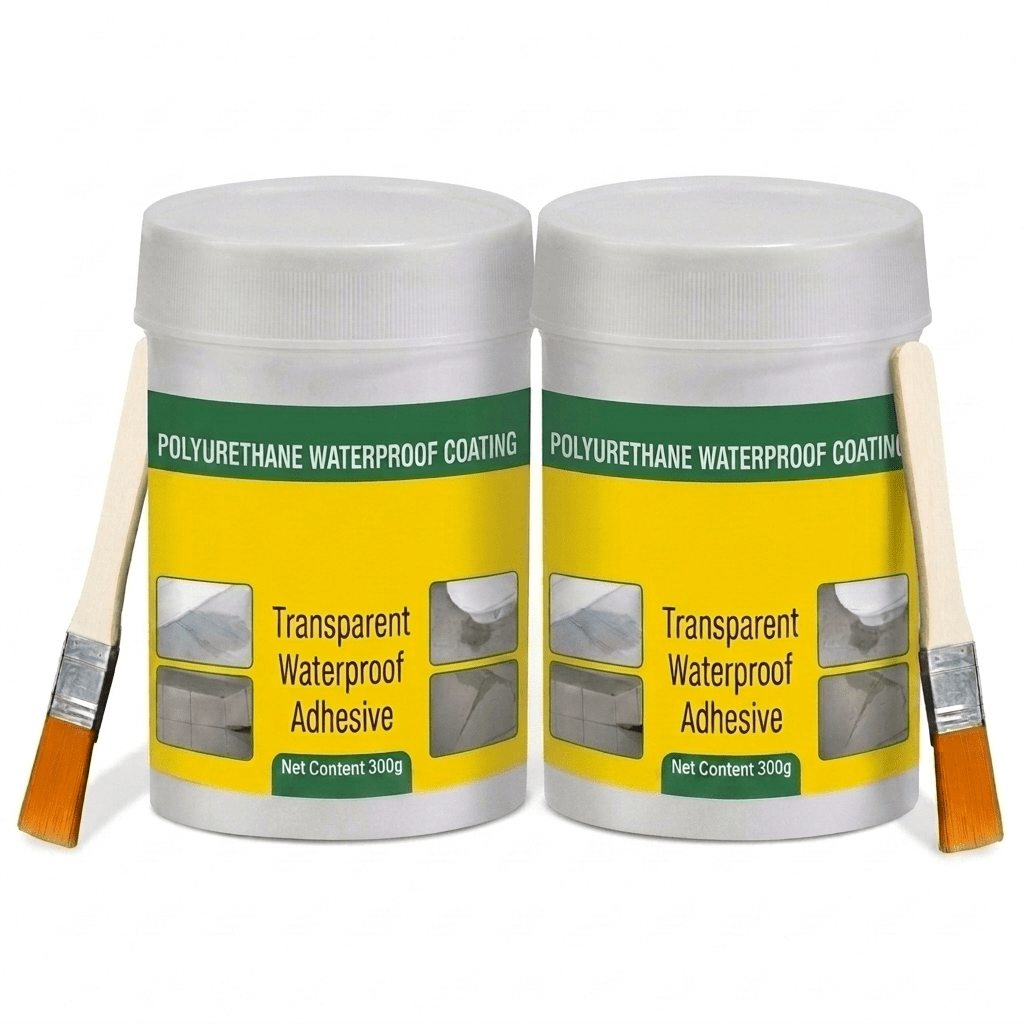 Waterproof Transparent Glue with Brush(Pack of 2) - TruVexa